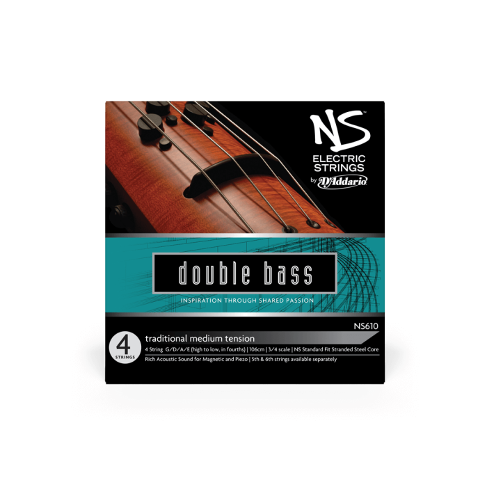 Juego de 4 cuerdas D'Addario NS Electric Traditional Bass